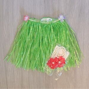 Baby Luau Grass Skirt and Sandal Set
